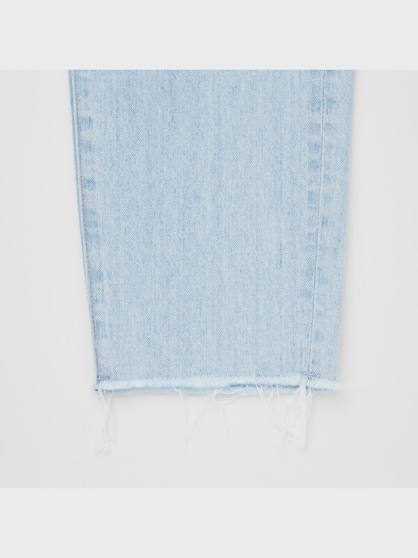 ペグトップハイライズジーンズ（ダメージ・丈長め74cm）