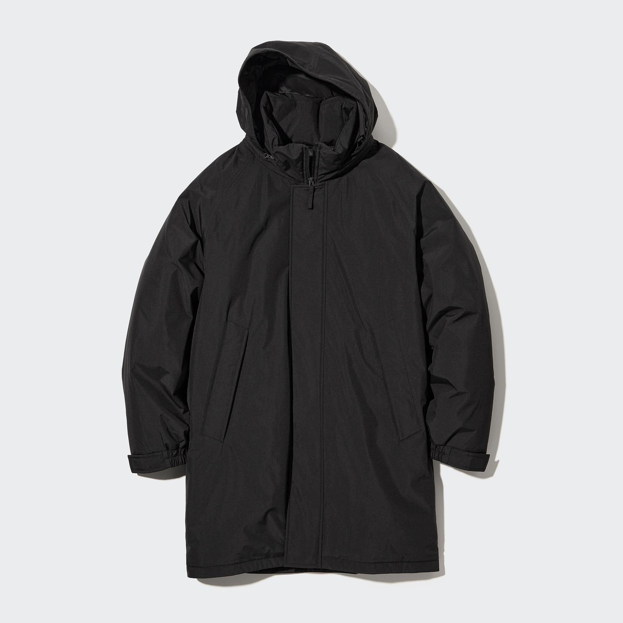 UNIQLO ユニクロ ブルゾン フード付き レインコート 綿100% 黒 XL