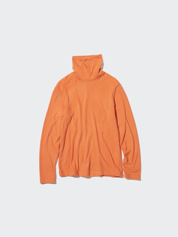 HEATTECH Fleece Turtle Neck Long Sleeve T-Shirt