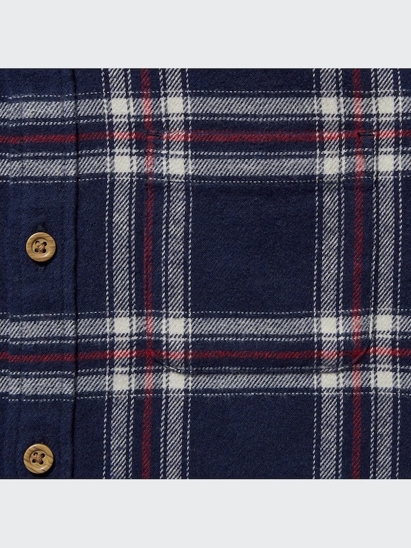 フランネルチェックシャツ（長袖）