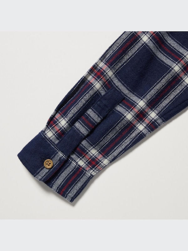 フランネルチェックシャツ（長袖）