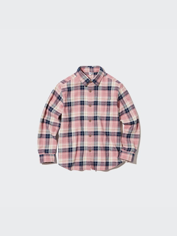 Flannel Checked Long Sleeve Shirt