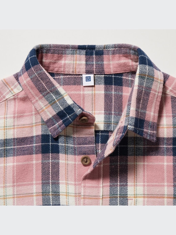 Flannel Checked Long Sleeve Shirt