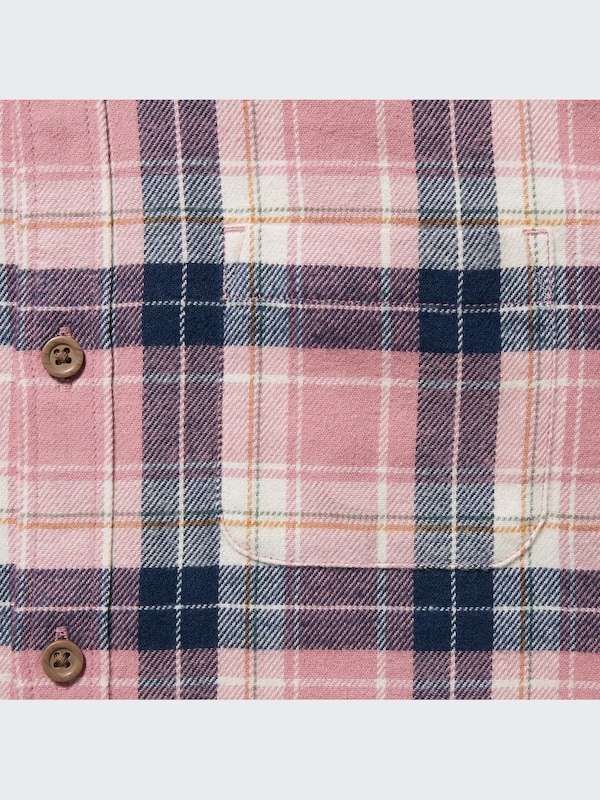 Flannel Checked Long Sleeve Shirt