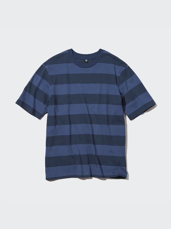 オーバーサイズボーダーTシャツ（5分袖）