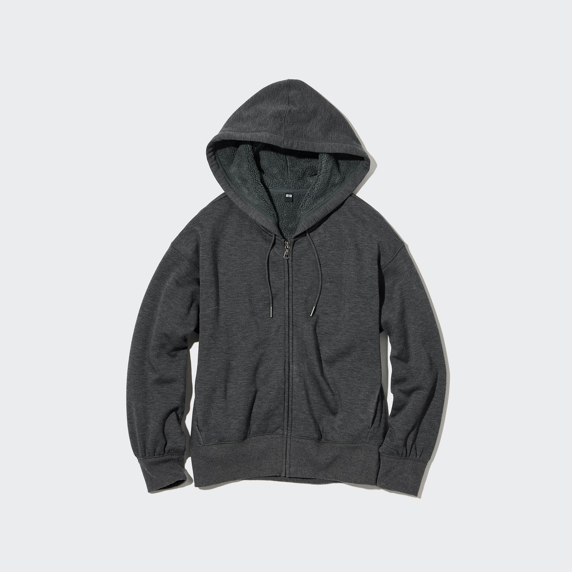 WOMEN S HEATTECH PILE LINED SWEAT FULL ZIP HOODIE UNIQLO PH