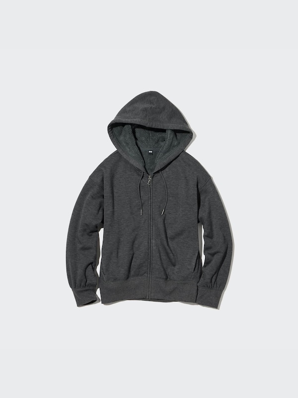 HEATTECH Áo Nỉ Lót Lông Kéo Khóa