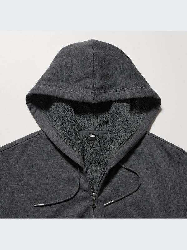 HEATTECH Áo Nỉ Lót Lông Kéo Khóa