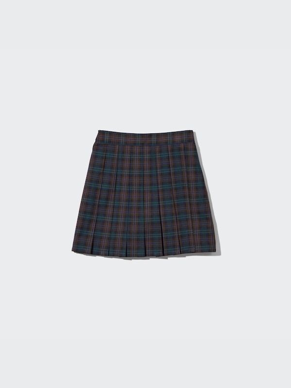 GIRLS チェックミニスカートパンツ