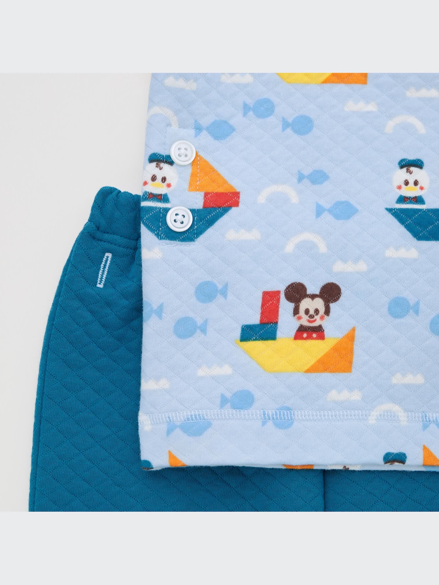 ユニクロUNIQLO 長袖パジャマ　ディズニーキディア　2点セット　100 新品 ユニクロ公式 | ディズニー キディア キルトパジャマ（長袖）