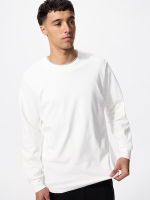 ソフトタッチクルーネックTシャツ/長袖