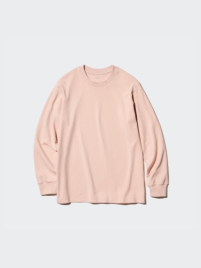 ソフトタッチクルーネックTシャツ/長袖