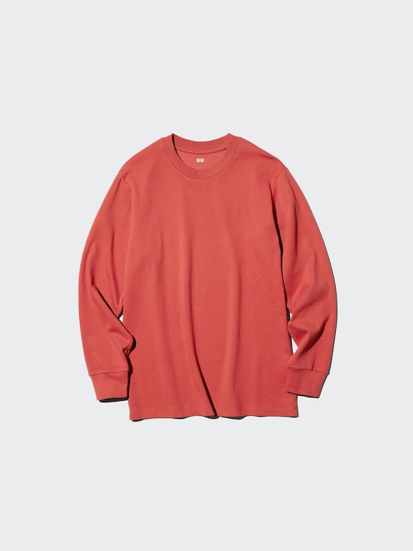 ソフト  タッチクルーネックTシャツ/長袖