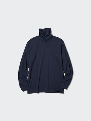 Soft Brushed Turtleneck Long Sleeve T-Shirt