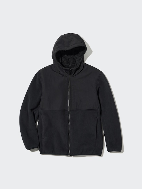 MEN'S WINDPROOF OUTER FLEECE HOODIE UNIQLO PH