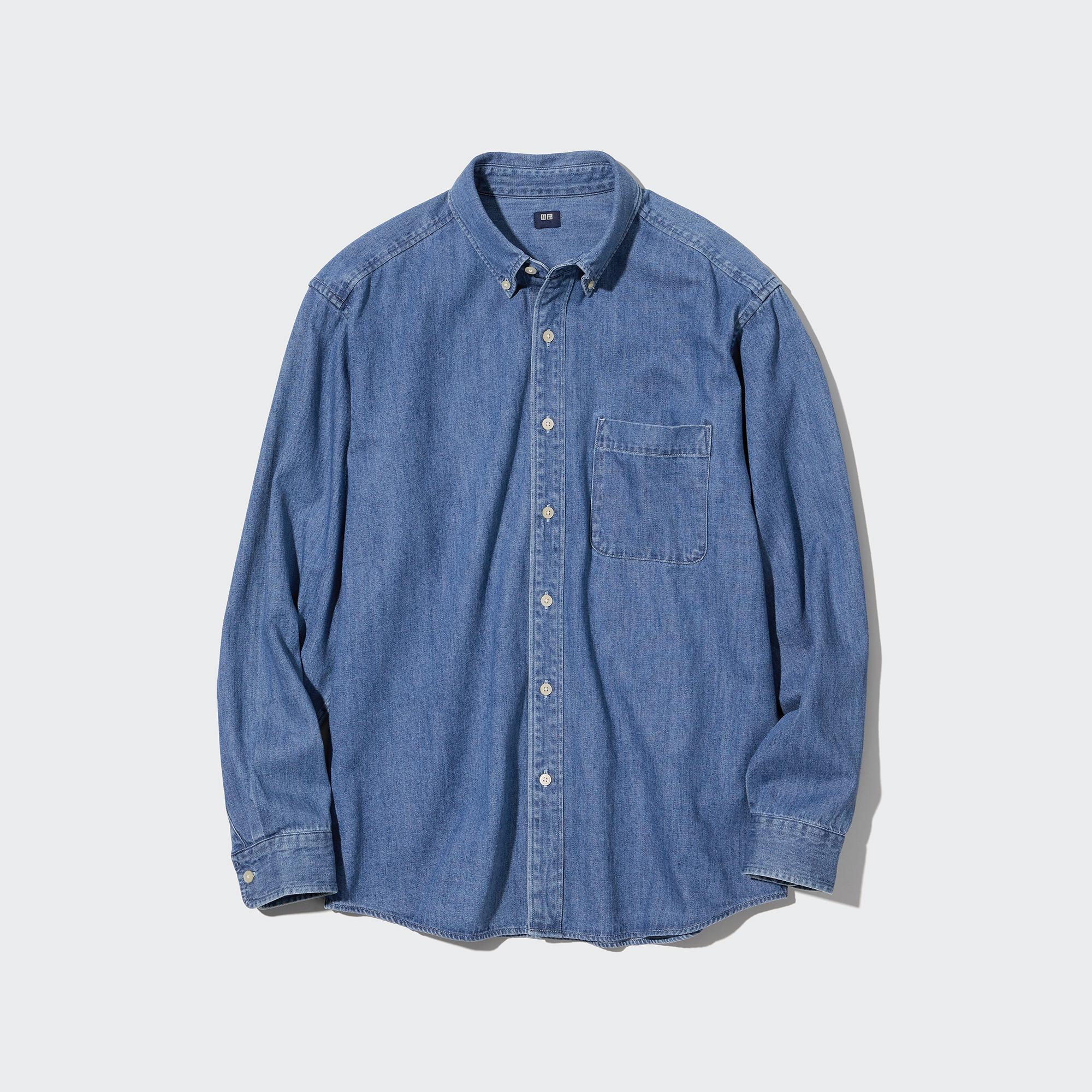 Buy Jack & Jones Blue Cotton Regular Fit Denim Shirt for Men's Online @  Tata CLiQ