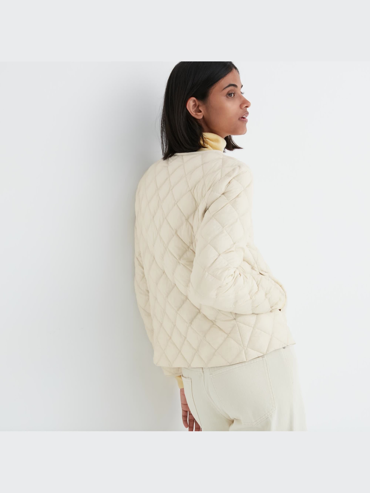 新品 UNIQLO ウォームバテッドキルティングジャケット ベージュ