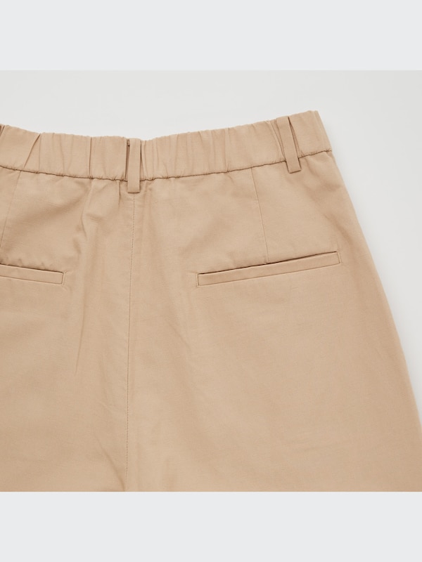 リネンブレンドタックワイドパンツ（丈標準67～69cm）