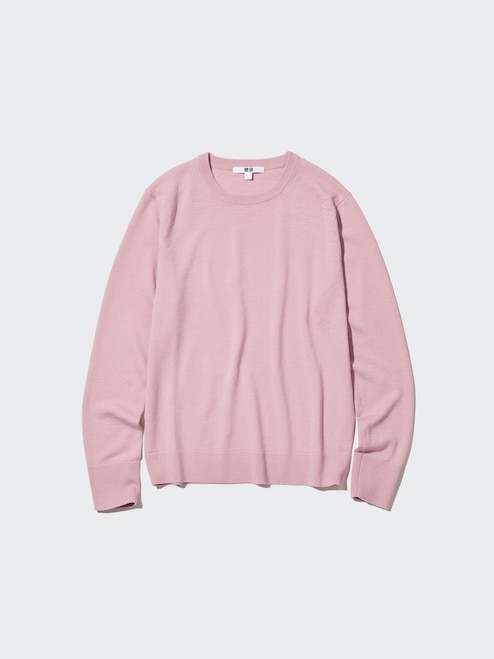 WOMEN'S EXTRA FINE MERINO CREW NECK LONG SLEEVE SWEATER UNIQLO PH