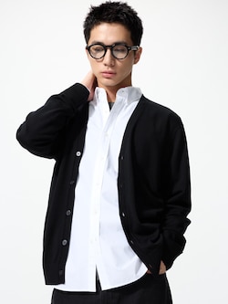 メリノVネックカーディガン