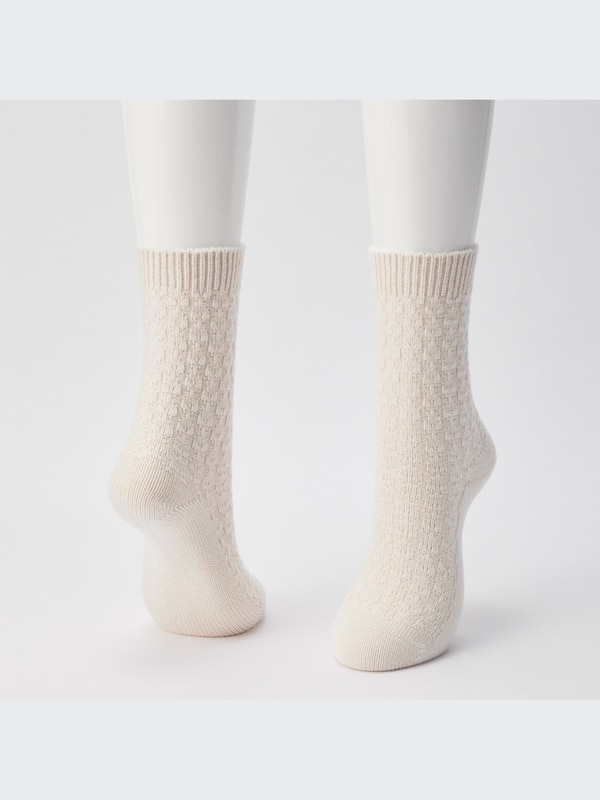 ヒートテックソックス（ケーブル・2足組）