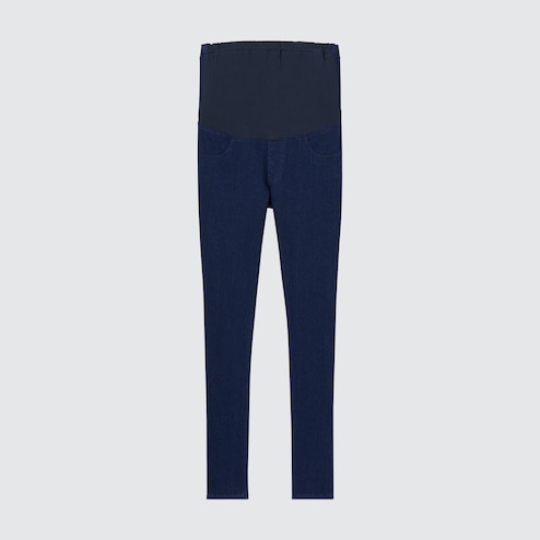Uniqlo Ultra Stretch Striped Navy Legging Pants in XS