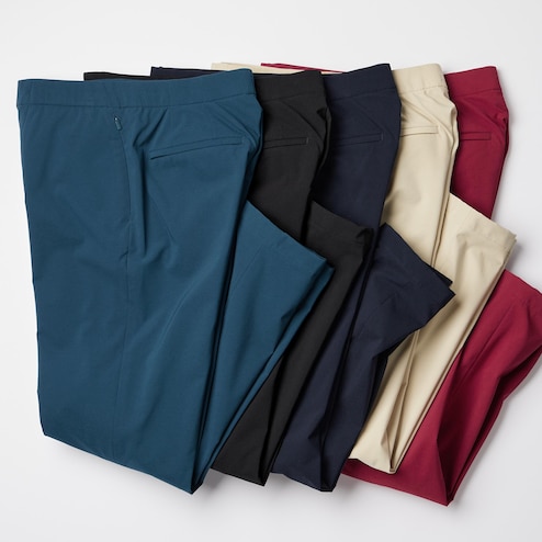 Uniqlo Pants Men's Sz 3XL Green Heattech Fleece Lined Adjustable Waist  Straight