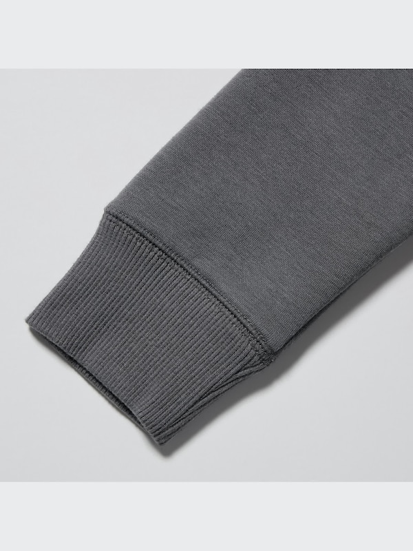 Soft Pile Lined Sweat Long Sleeve Full-Zip Hoodie