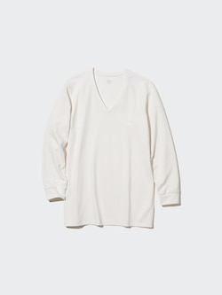 極暖ヒートテックコットンVネックT/9分袖