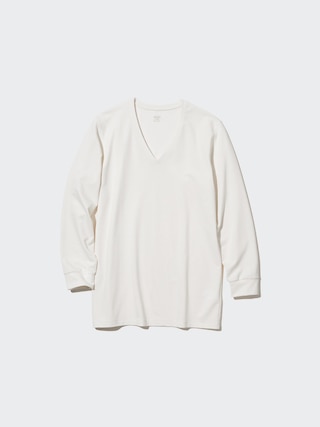極暖ヒートテックコットンVネックT/9分袖