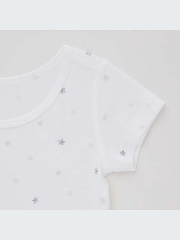 コットンフライスインナ  ーT（スター・半袖・2枚組）