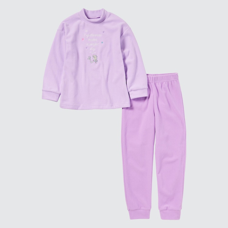 ユニクロ公式 KIDS ディズニー コレクション フリースセット（長袖）