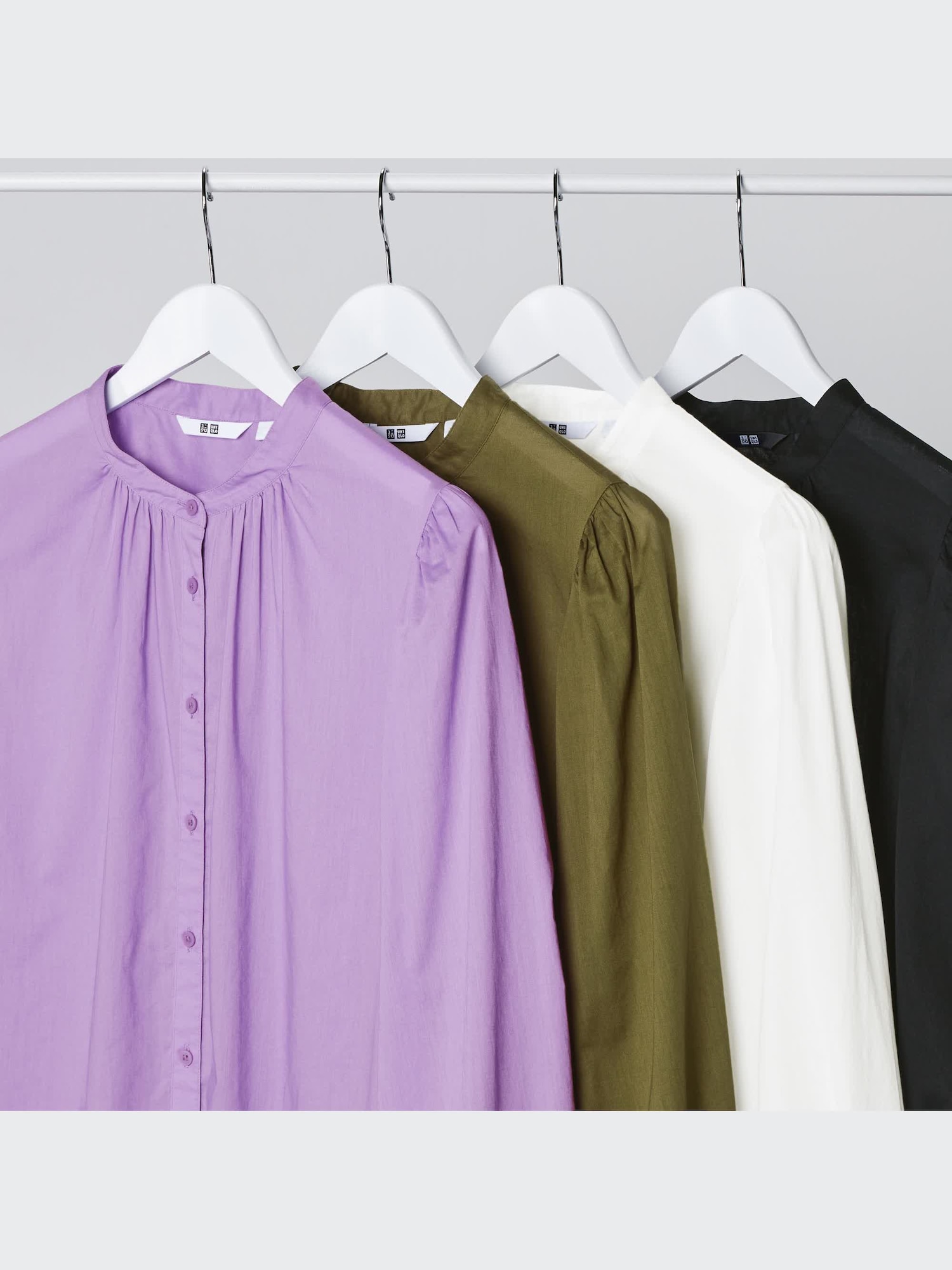 ユニクロ公式 | コットンボリュームスリーブブラウス（長袖）