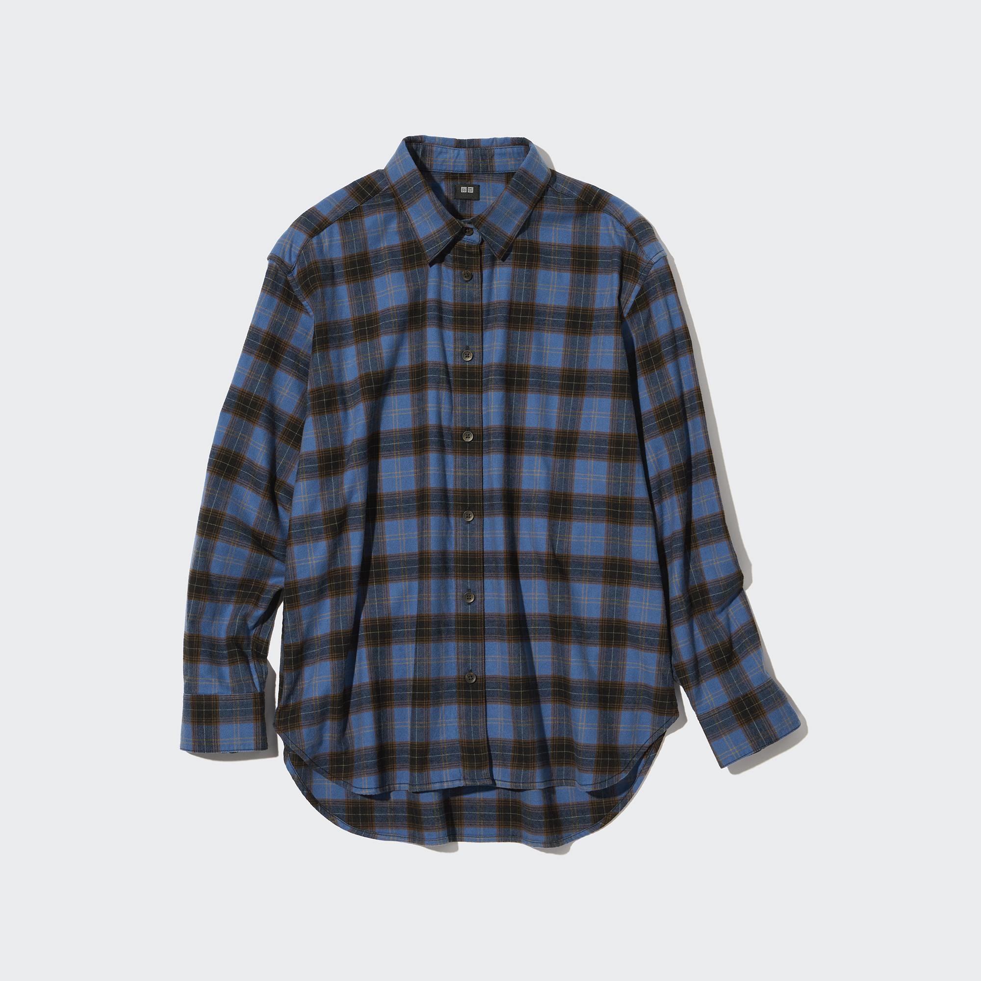 GIRLS FLANNEL CHECKED SHIRT LONG SLEEVE  UNIQLO VN
