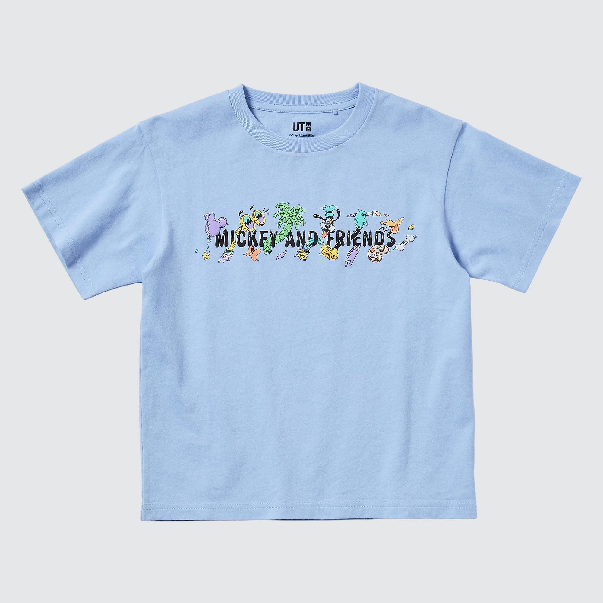 ユニクロ公式 Kids ミッキー フレンズ アート バイ スティーブン ハリントン Ut グラフィックtシャツ 半袖