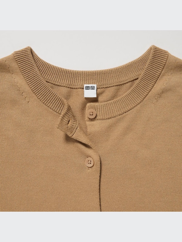 UV Protection Crew Neck Long Sleeve Cardigan