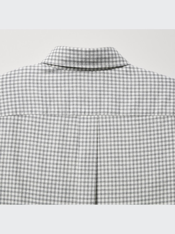 フランネルチェックシャツ（ボタンダウンカラー・長袖）