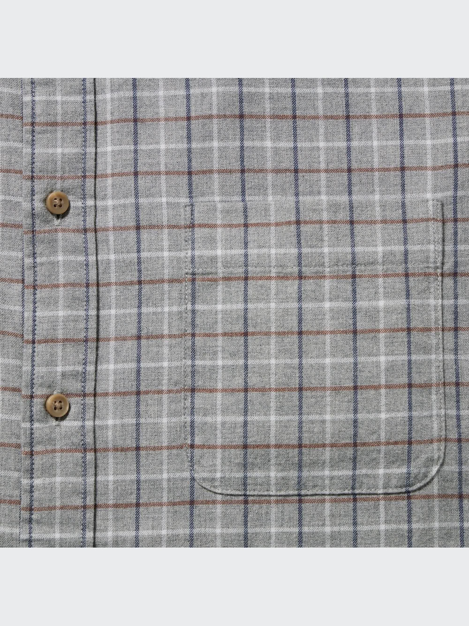 ユニクロ公式 | フランネルチェックシャツ（ボタンダウンカラー・長袖）