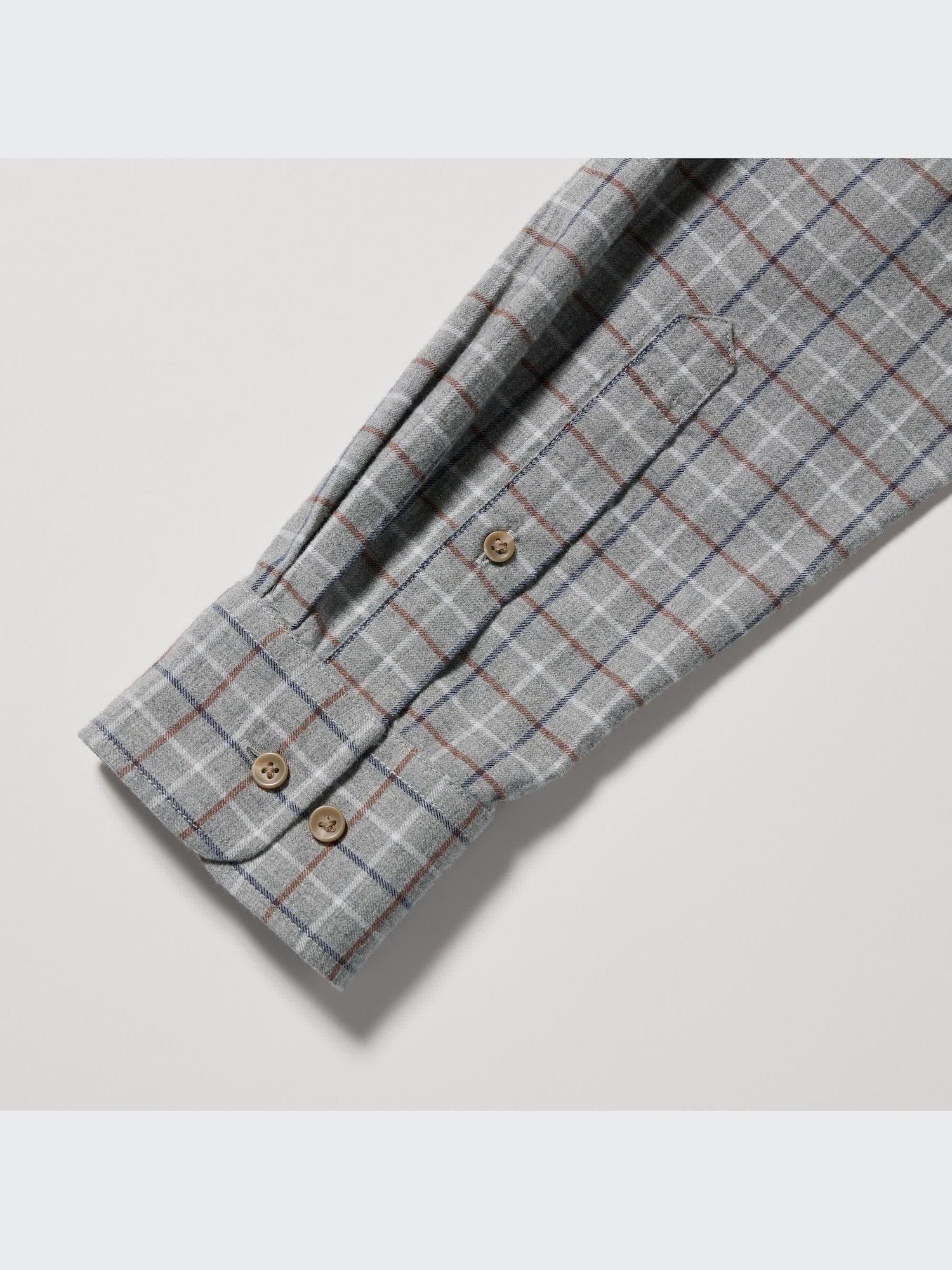 ユニクロ公式 | フランネルチェックシャツ（ボタンダウンカラー・長袖）