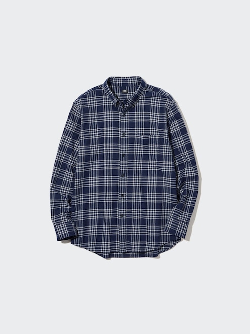 MEN'S FLANNEL CHECKED LONG SLEEVE SHIRT UNIQLO PH
