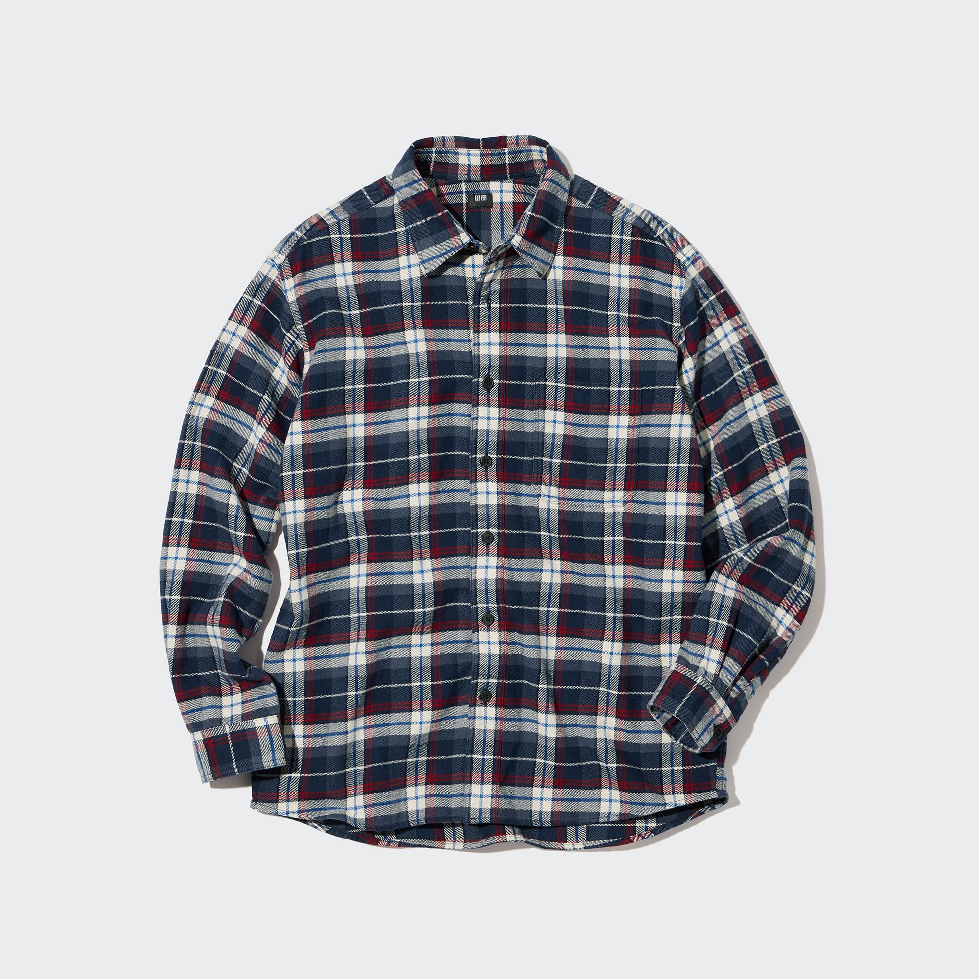 MEN'S FLANNEL CHECKED LONG SLEEVE SHIRT 