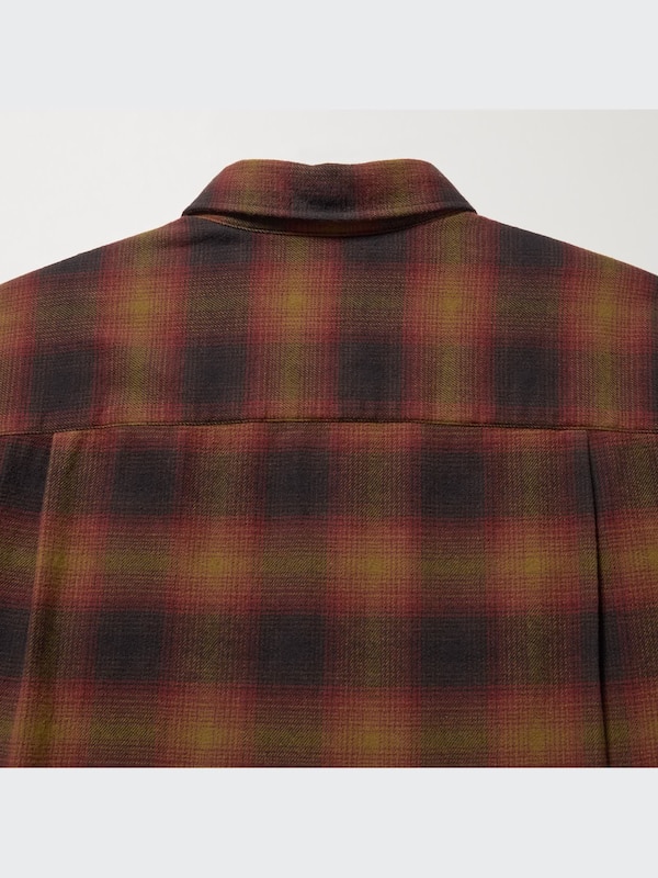 フランネルチェ�ックシャツ（レギュラーカラー･長袖）