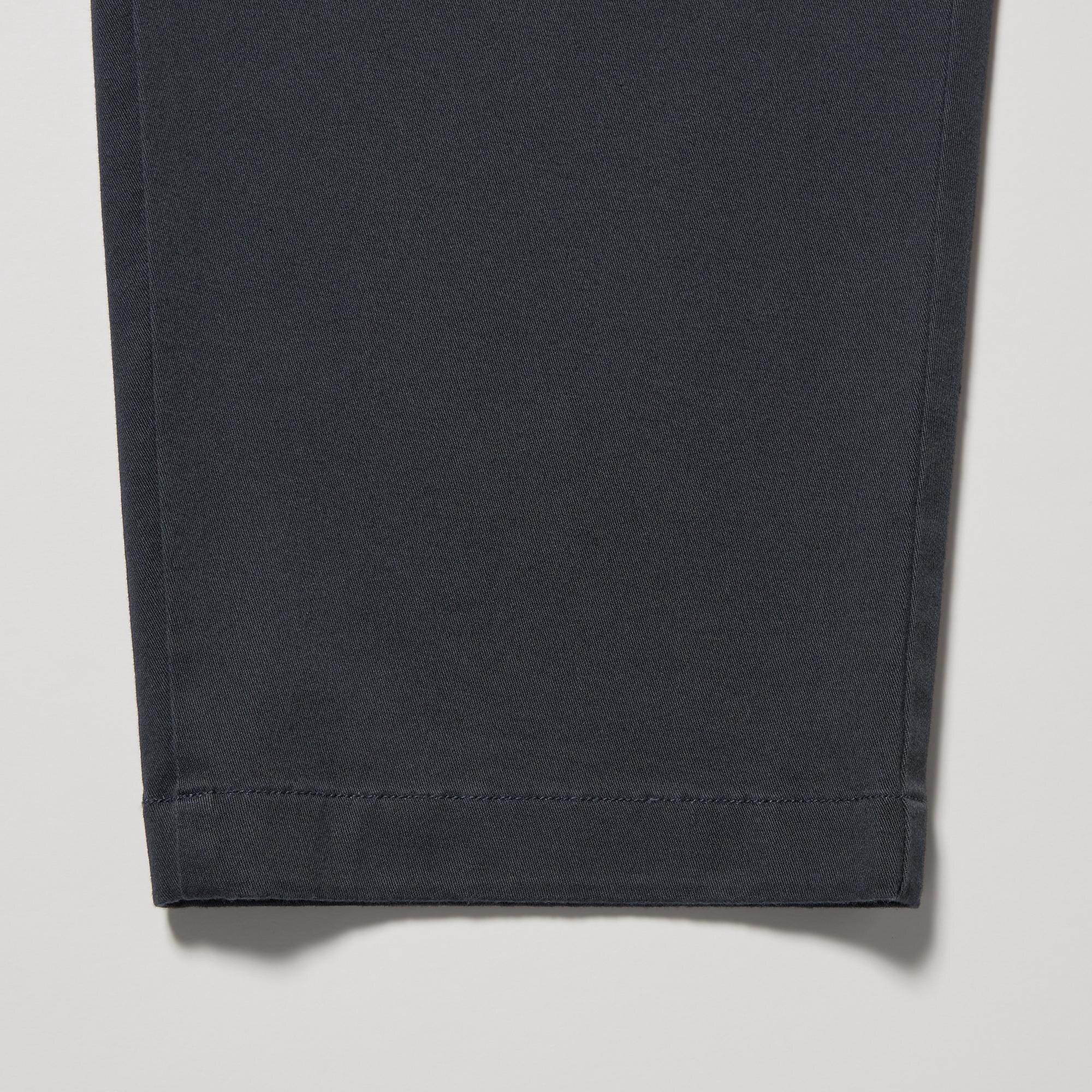 men cotton relaxed ankle pants