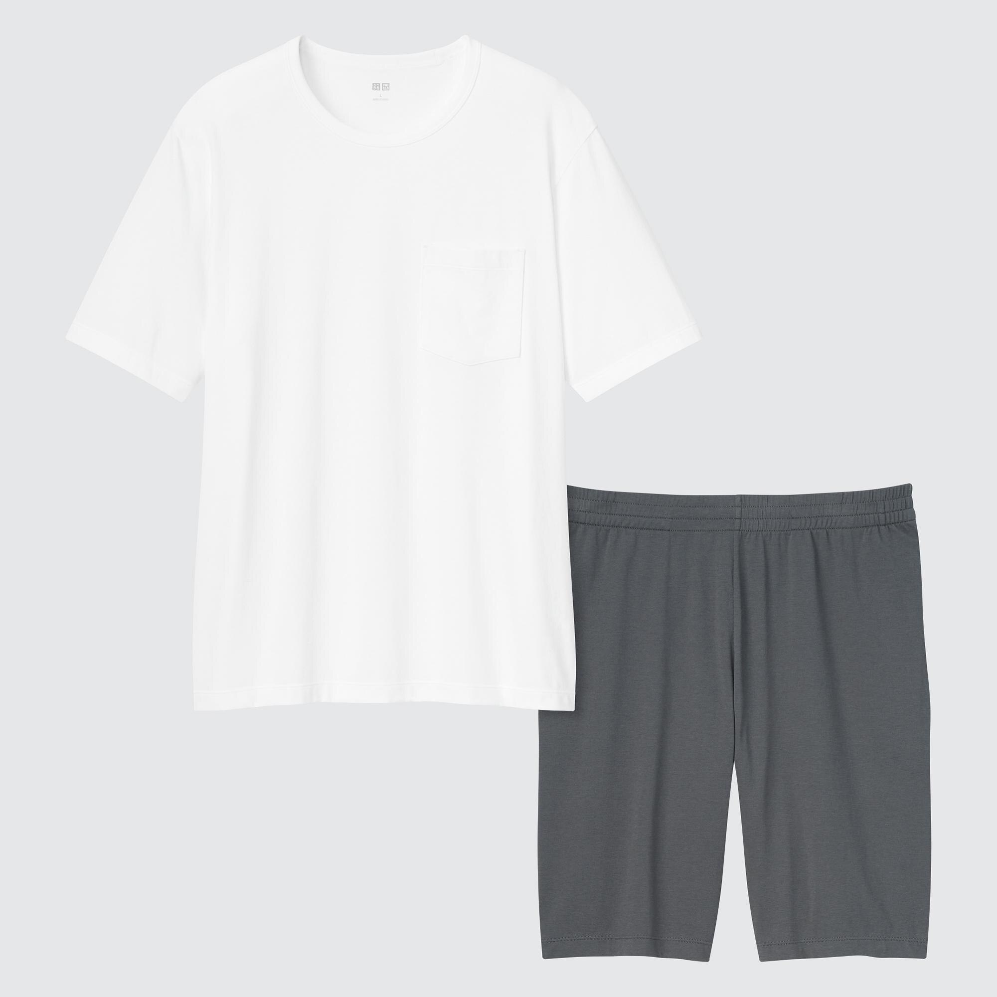 MEN'S AIRISM COTTON SHORT SLEEVE SET 