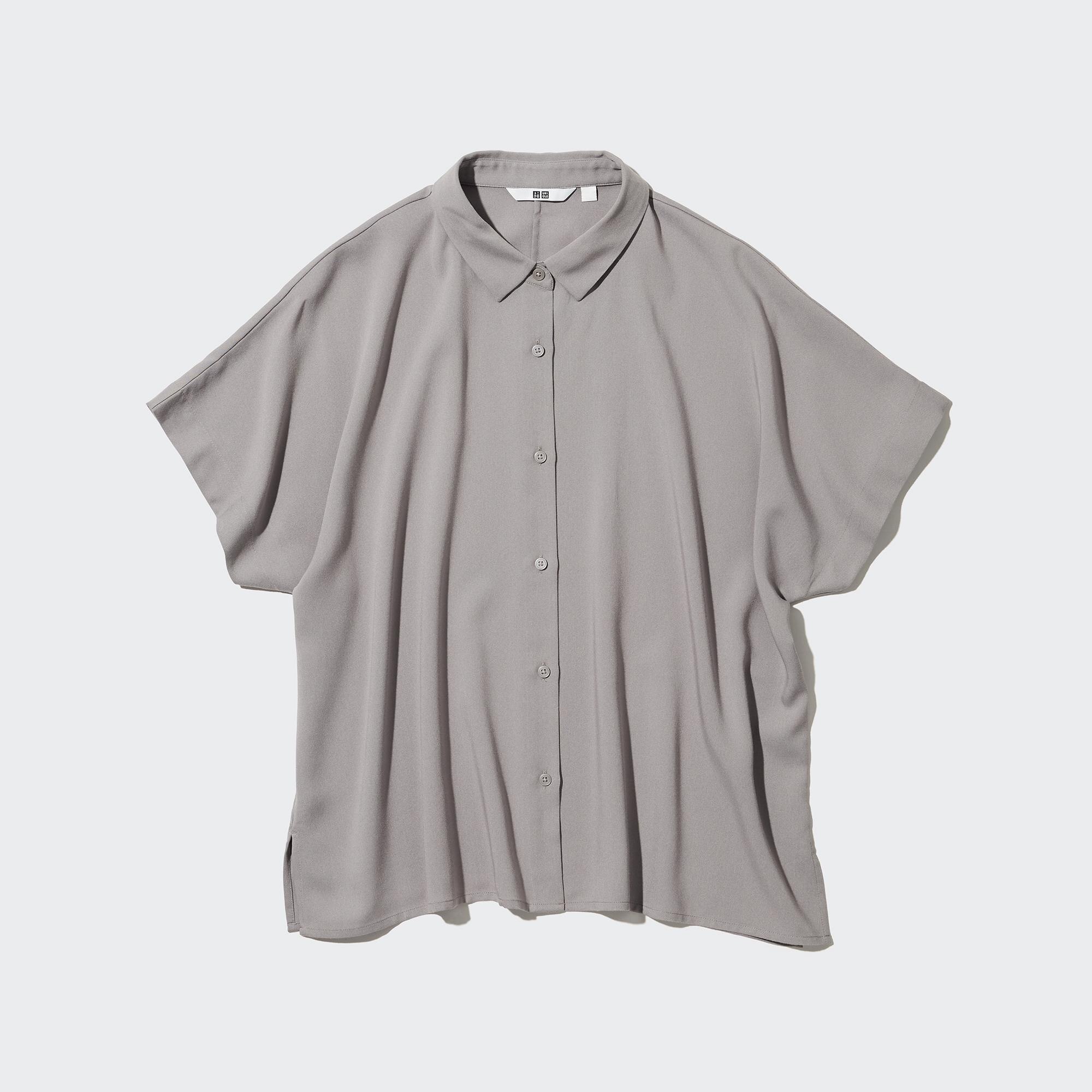 RAYON SHORT SLEEVE BLOUSE | UNIQLO ID