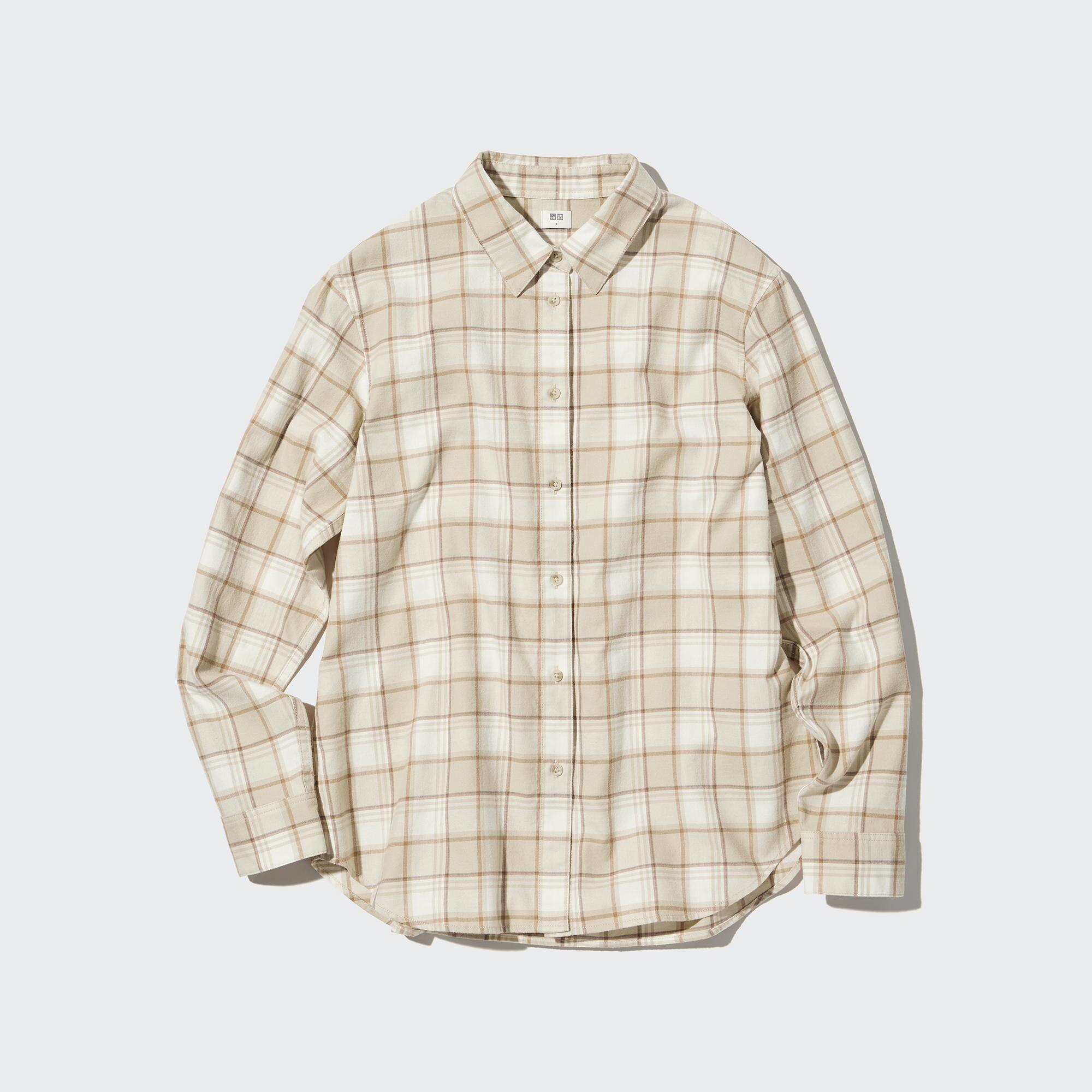 WOMEN'S FLANNEL CHECKED LONG SLEEVE 