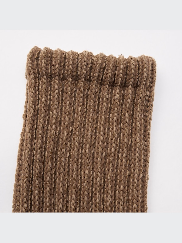 HEATTECH Pile Plating Ribbed Socks
