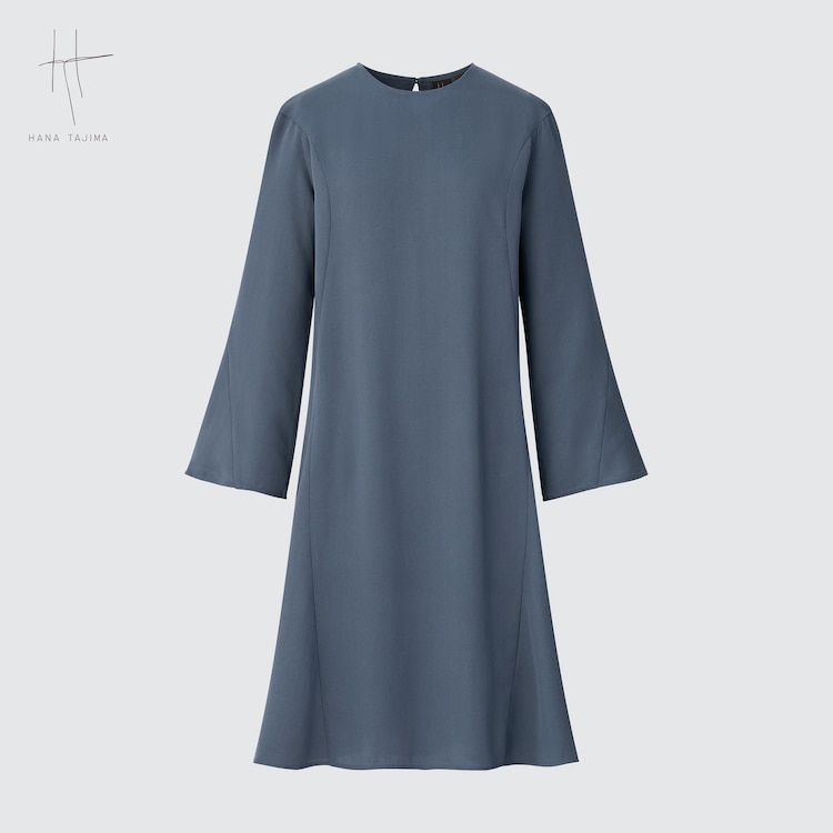 ユニクロ公式 フレアワンピース 長袖