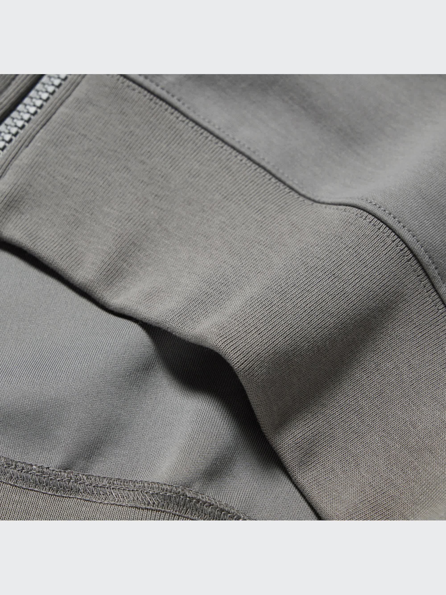 【値下げ中】fourteen フード付きグレーフーディースウェット COTTON FLEECE MIXED CREW NECK SWEATSHIRT [DRIZZLE GREY