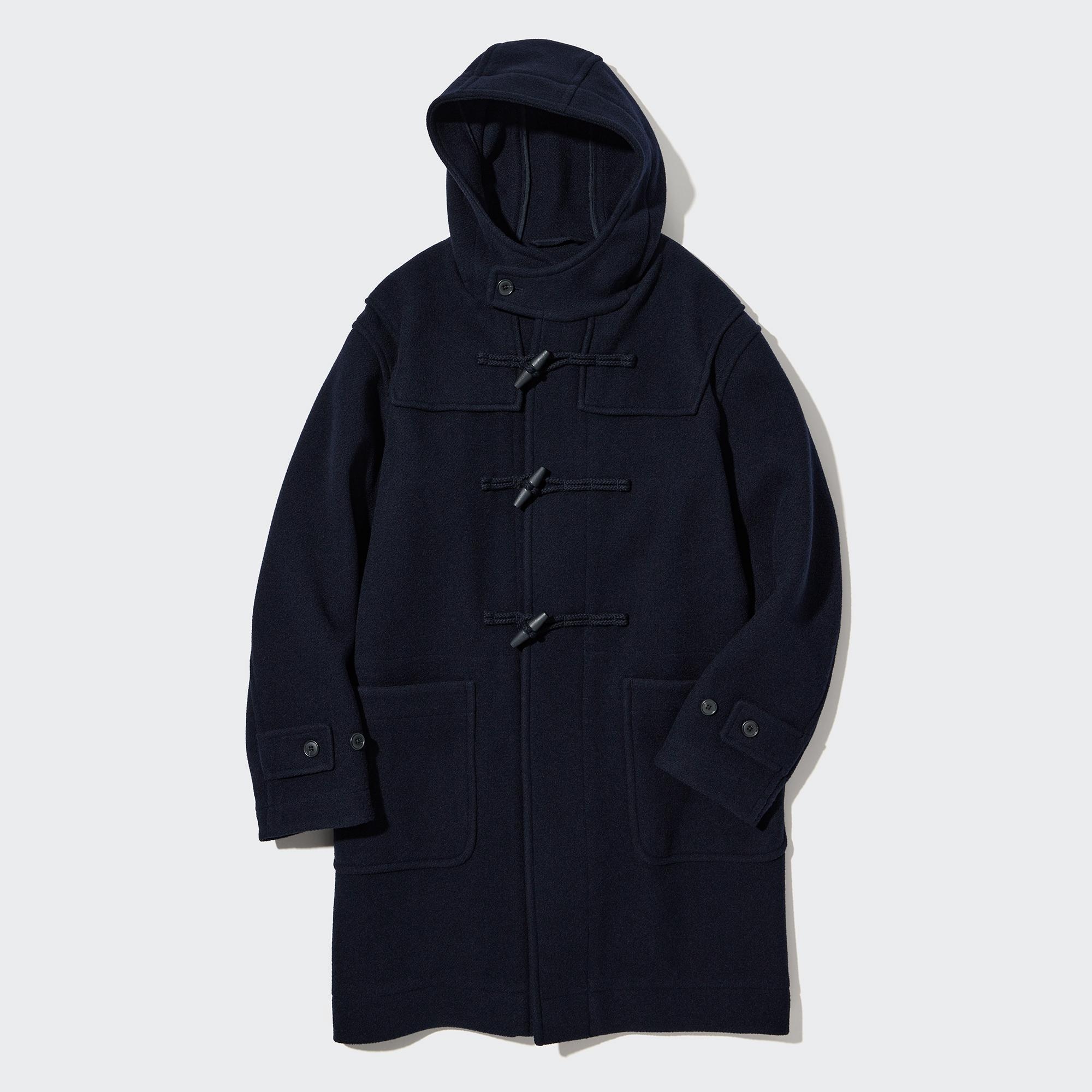 +J ウールオーバーサイズダッフルコート XXL NAVY ユニクロ